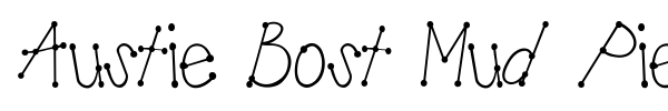 Austie Bost Mud Pies font preview